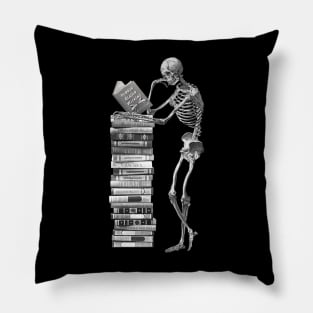 Horror Reader Weekend Skeleton Pillow