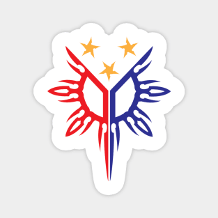Tribal Philippines Filipino Sun and Stars Flag by AiReal Apparel Magnet