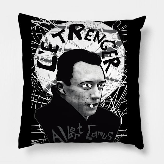 Albert Camus - The Stranger Pillow by Exile Kings 