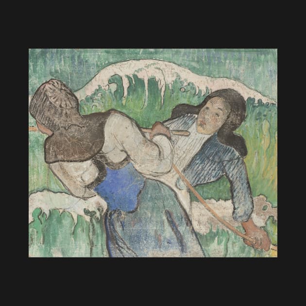 The Seaweed Gatherers by Paul Gauguin by Classic Art Stall