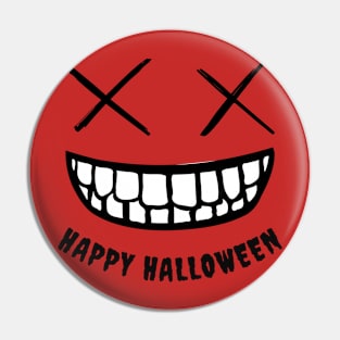 Halloween Scary Evil Pumpkin Face Pin