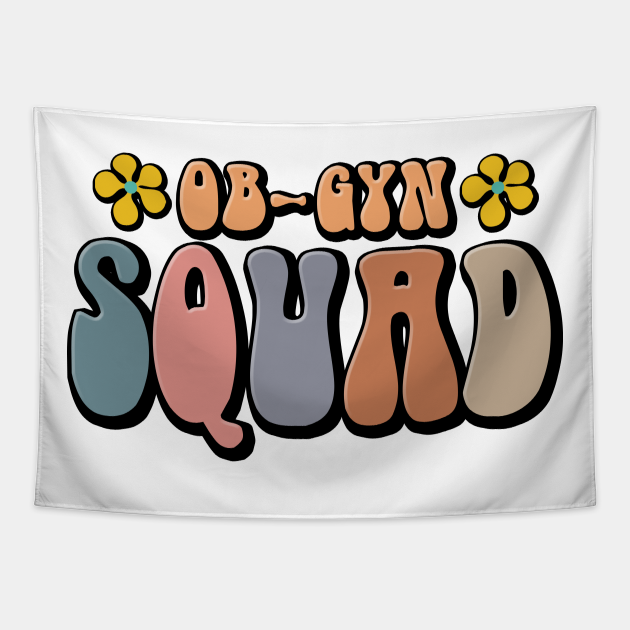 Retro OB-GYN Squad Obstetrics Nurse Team Group - Labor And Delivery ...