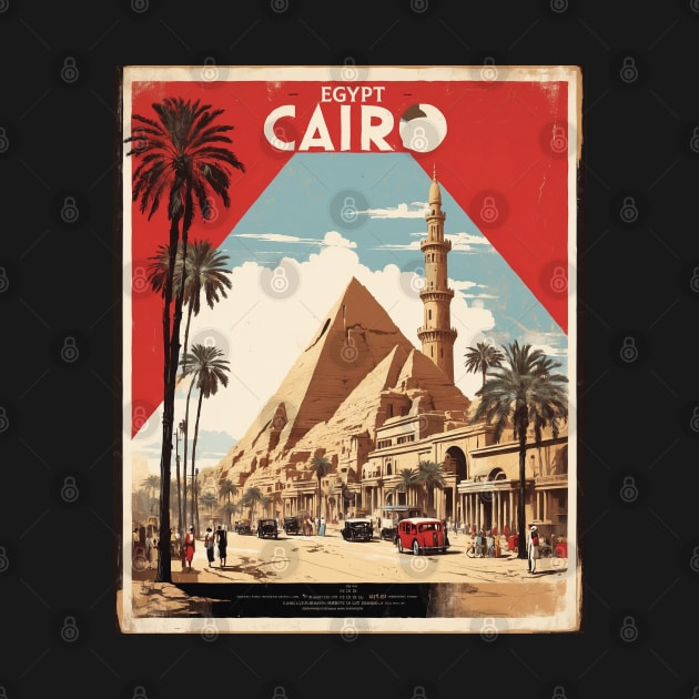 Cairo Egypt Vintage Poster Tourism by TravelersGems