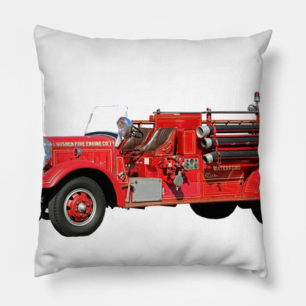 Buffalo Fire Apparatus Pillow by Chasing Blue
