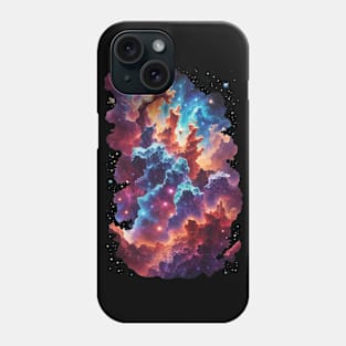 Cosmic Ballet: Nebula's Elegance in Pillars of Creation - cosmic Phone Case