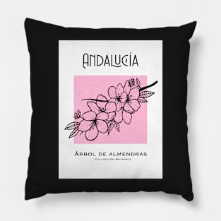 Almond tree art, fruit market art, botanical collection Pillow