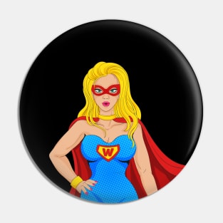 Super Hero Woman Pin