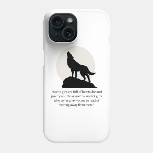 heartache and poetry Phone Case