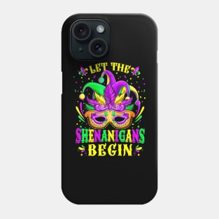 Let The Shenanigans Begin Mardi Gras, Kids Men Women Phone Case