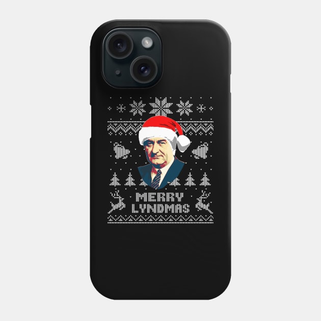 Lyndon B Johnson Funny Christmas Phone Case by Nerd_art