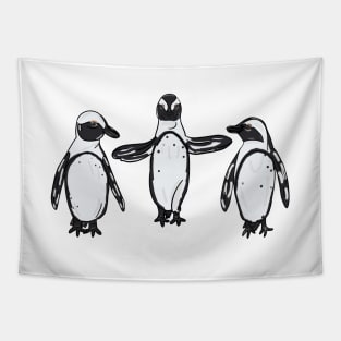 Jolly Holiday - Penguins Tapestry