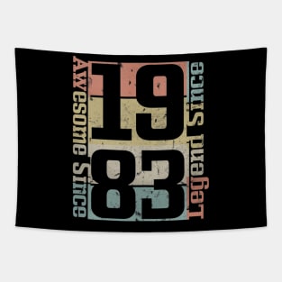 37th Birthday Gift Idea Awesome Since 1983 Tapestry