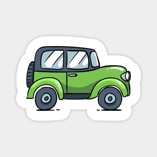 Cartoon Car / Jeep Magnet