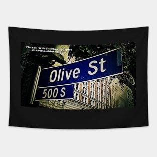 Olive Street, Los Angeles, California by Mistah Wilson Tapestry