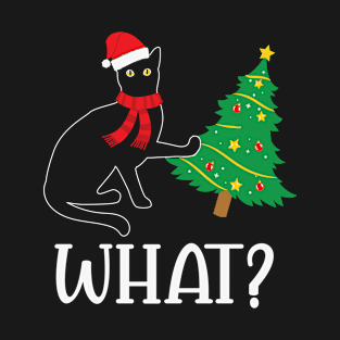 Meowy Christmas What T-Shirt