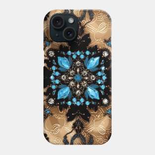 Blue crystals Phone Case