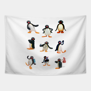 Pingu Tapestries Teepublic Au