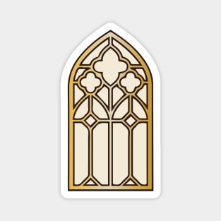 Gothic Windows Outline Stickers &amp; Magnet Magnet