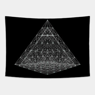 Pyramid Wireframe Plan Tapestry