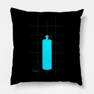 Blue Scuba Tank Pillow