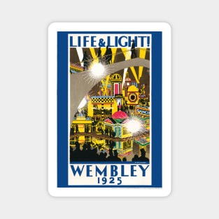 Life & light Wembley 1925 UK Vintage Poster Magnet