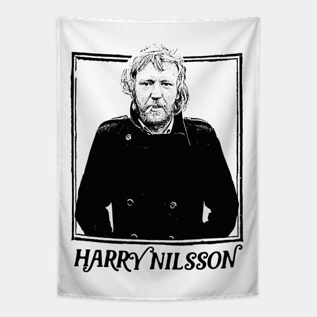 Harry Nilsson \/\/ Retro Faded Style Tapestry by DankFutura