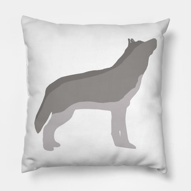 Wolf Pillow by MuskegonDesigns