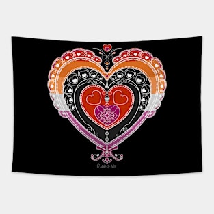 Pride Heart - Lesbian Tapestry