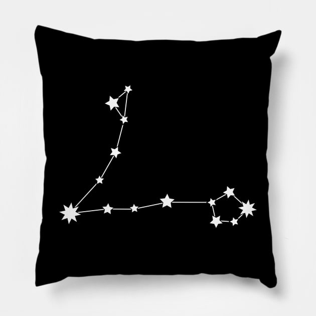 Pisces Star Sign Pillow by FluxionHub