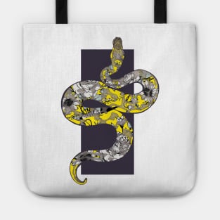 Floral Snake Tote