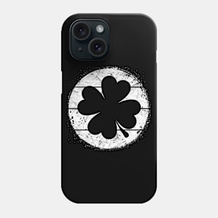 Circular Retro Clovers Gift St Patricks Day Lucky Paddy's Phone Case