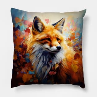 Beautiful Autumnal Fox Pillow