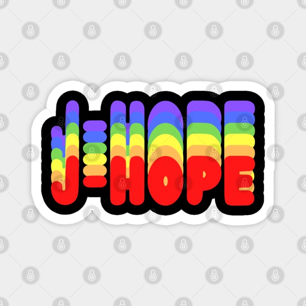 j-hope BTS Rainbow Magnet by e s p y