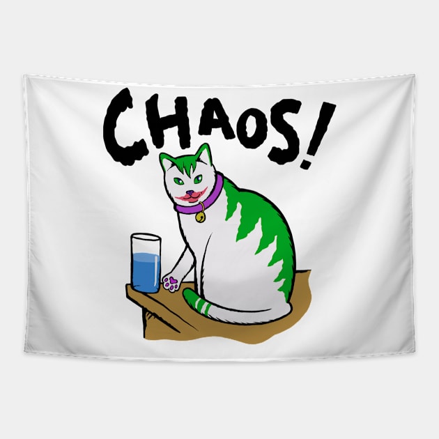 Cat, agent of chaos. Tapestry by bangart