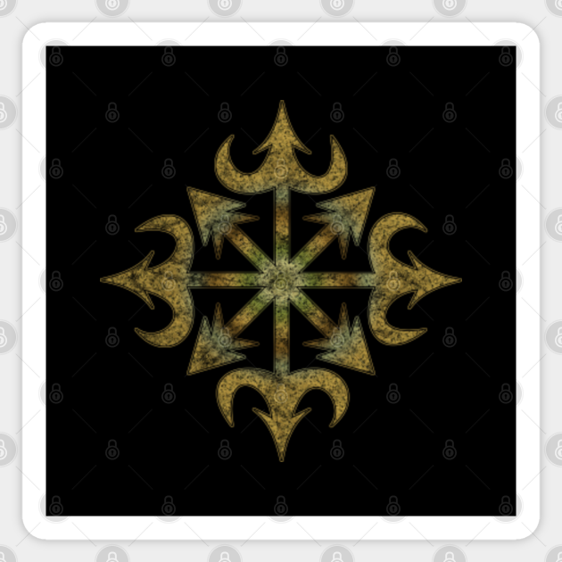 Chaos Symbol Chaos Sticker Teepublic Au Chaos Symbol Chaos Sticker Teepublic Au