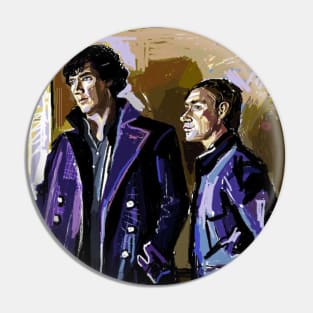 Sherlock & Watson Pin