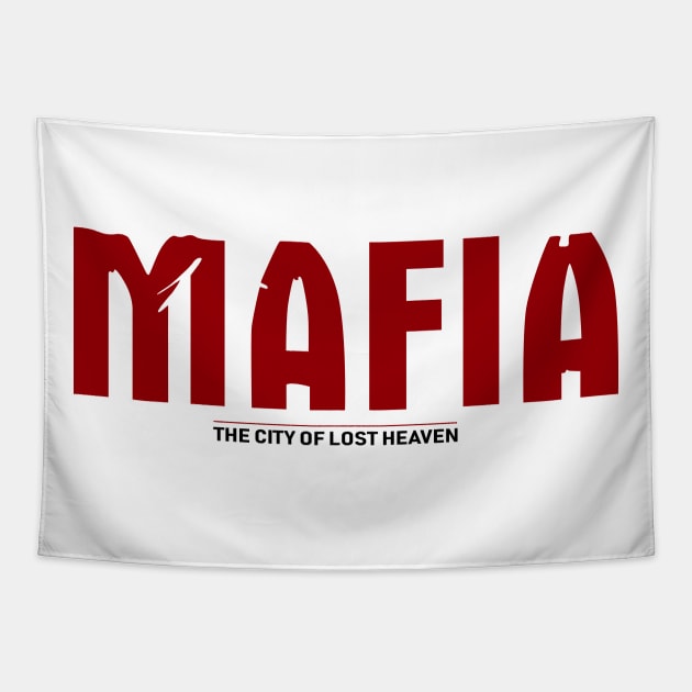 Mafia The City Of Lost Heaven Logo Text Vintage Tapestry by MaxGraphic