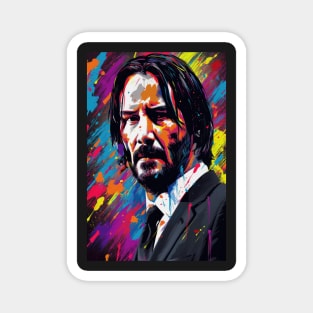 John Wick 4 Colorful Vibrant Magnet