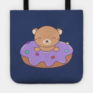 Kawaii Cute Brown Bear Donut Tote