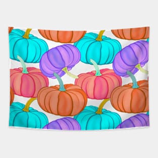 Colorful Pumpkin Pattern Tapestry