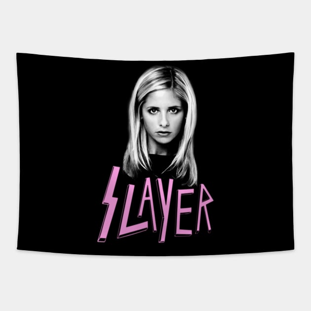 Buffy The Vampire Slayer Tapestry by Ladybird Etch Co.