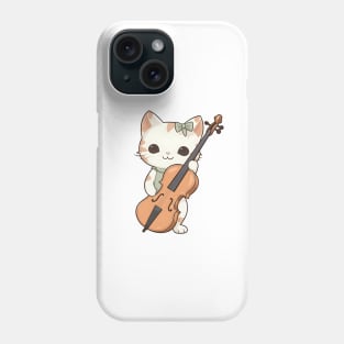 Cute Kitten Playing Violin Phone Case