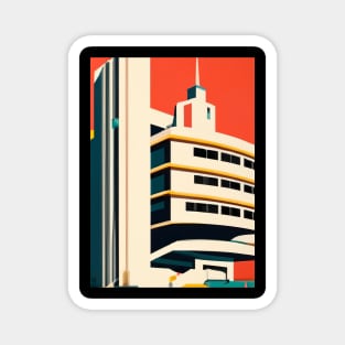 Minimalist City House Magnet