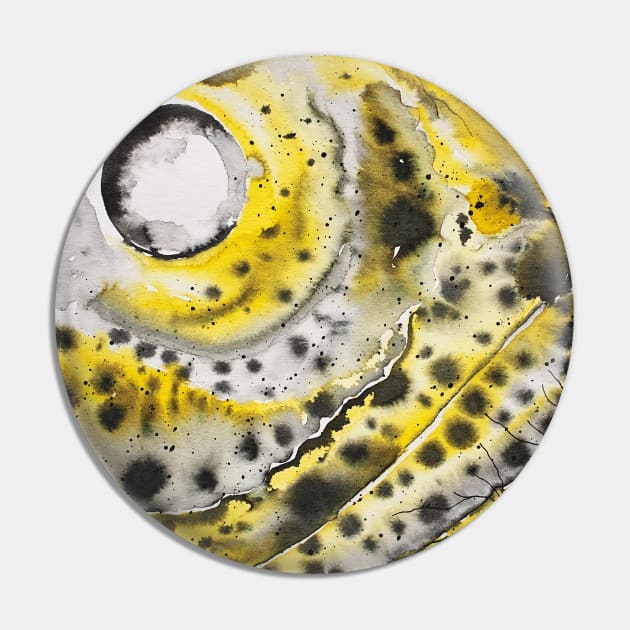 Moon in yellow galaxy Pin by KissArt