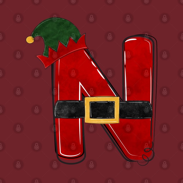 Letter N - Christmas Letter by Pop Cult Store