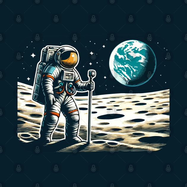 Moon Landing - Astronaut by Yonbdl