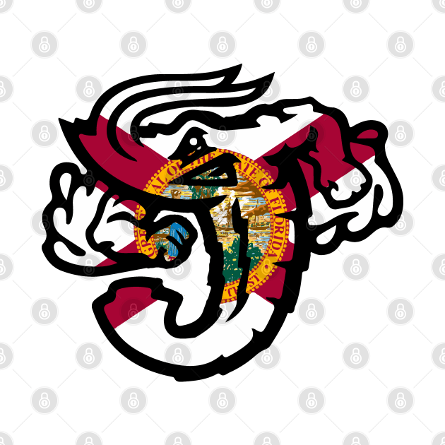 Jacksonville Jumbo Shrimp Florida Flag by justin_weise