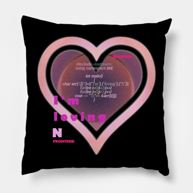 Valentine for N programmer Pillow by GraphGeek