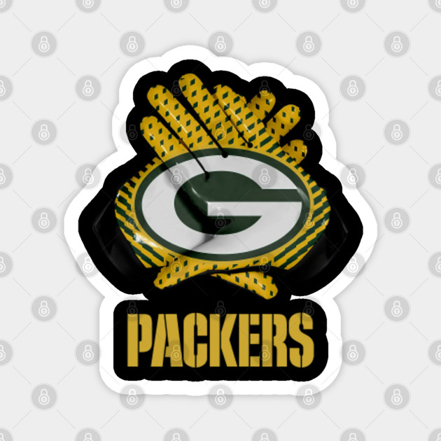 Packers Gloves Green Bay Packers Magnes Teepublic Pl