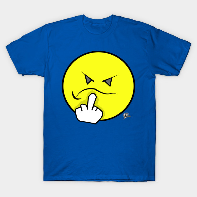 Fuck You Middle Finger Emoji By Gt Artland Fuck Yourself T Shirt Teepublic